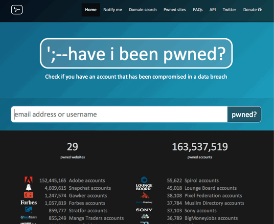 haveibeenpwned